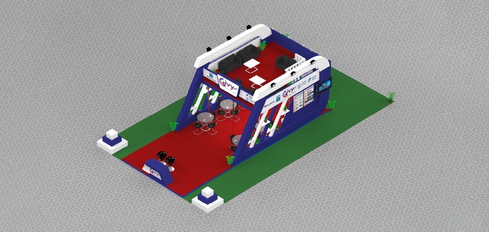 Exhibition stall design and fabrication